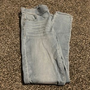 SO high rise skinny jeans